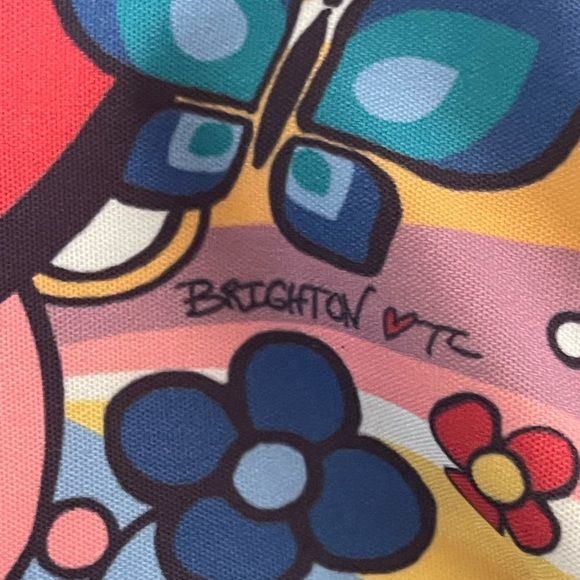 Brighton Colorful Love Print Crossbody Bag - Picture 2 of 4